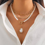Layered Pearl Necklace
