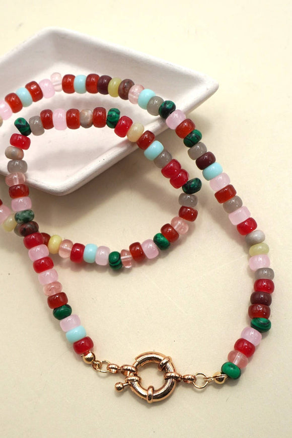 Christmas Beaded Necklace