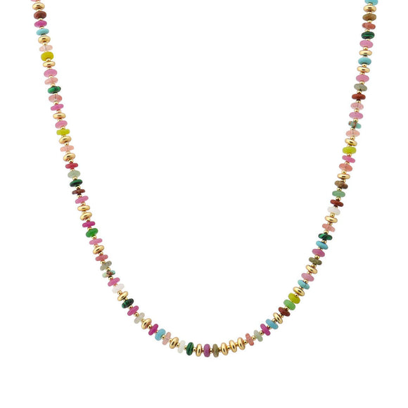 Multi Color Beaded Necklace