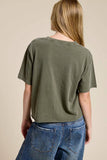 Western Cowboy Leopard Graphic Faux Crop Tee: BLACK / L