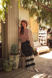 OVERSIZED COTTON BLEND SWEATER CARDIGAN: CLOUD PINK / L