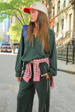 Casual Sweat Top-Green
