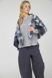 WASHED POCKET DETAIL LONG SLEEVE RIB KNIT TOP : LIGHT OLIVE
