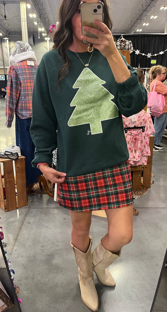 Red Plaid Skort