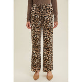 Leopard Drawstring Pants