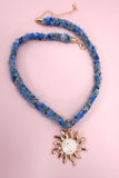 SCARF NECKLACE-INTERCHANGEABLE STARFISH SUN CHARM | 80N92337: STARFISH