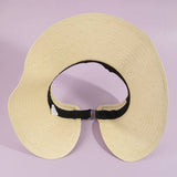 Tight Woven Straw Visor Hat: IV