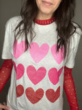 Glitter Heart Tee