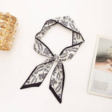 SOFT SILKY SKINNY TWILLY SCARF NECKLACE WRAP | 40SC666: E