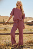 Striped Set- Pink/Brown