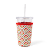 Winter Poppies Drink Sleeve, Iced Coffee Koozie: Regular