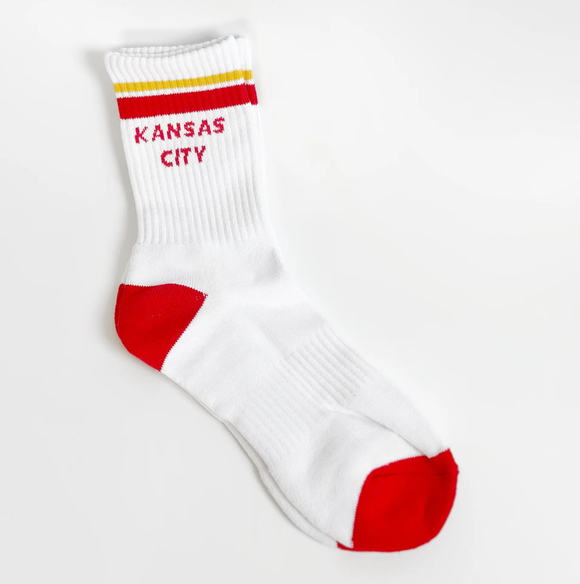 Kansas City Crew Socks - Red & Yellow