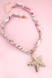SCARF NECKLACE-INTERCHANGEABLE STARFISH SUN CHARM | 80N92337: STARFISH