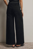 Wide-Leg Stretch Denim Jeans FP0003: Washed Cobalt / Contemporary / L