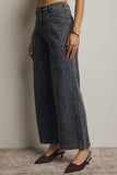 Wide-Leg Stretch Denim Jeans FP0003: Washed Cobalt / Contemporary / L