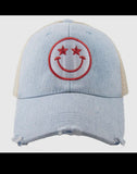 Happy Face Denim Hat