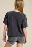 Western Cowboy Leopard Graphic Faux Crop Tee: BLACK / L