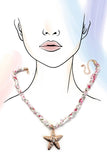 SCARF NECKLACE-INTERCHANGEABLE STARFISH SUN CHARM | 80N92337: STARFISH