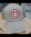 Happy Face Denim Hat