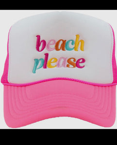 Beach Please Trucker Hat