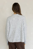 Piper Mock Neck Pullover: HEATHER GREY / L