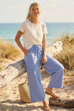 Relaxed Polka Dot Wide Leg Pants: RED/WHITE / L