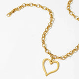 Gold Heart Necklace- Tarnish Free
