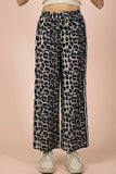 NP70940-Side Stripe Tape Detail Leopard Wide Leg Pants: MOCHA MIX / S-M-L/2-2-2