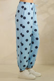 Polka Dot Sweatpants: Cream/Black / L