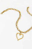 Gold Heart Necklace- Tarnish Free