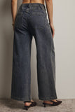 Wide-Leg Stretch Denim Jeans FP0003: Washed Cobalt / Contemporary / L