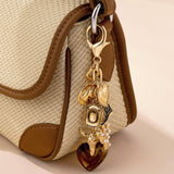 WESTERN HEART CROSS HAT BOOT HEART BAG CHARM | 80K096: GOLD