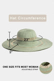 Metallic Accent Trim Floppy Sun Hat: SA