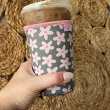 Iced Coffee Sleeve - Green Floral (20-24oz)