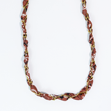 Bandana Twist Necklace: Nude