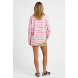 TF26-0077 - Multi stripe tee : TEAL/D.BLUE / S-M-L(3-2-1)