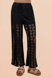 NP71010-Lace Pants W/ Inside Shorts Lining: TAUPE / S-M-L/2-2-2
