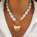 Pearl Heart Necklace