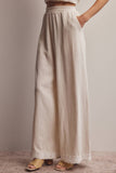 Embroidered Square-Neck Tank & Wide-Leg Pants Set FSET011: Indigo / Contemporary / L