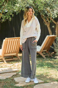 Dark Olive Vintage Washed Pants