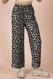 NP70940-Side Stripe Tape Detail Leopard Wide Leg Pants: MOCHA MIX / S-M-L/2-2-2