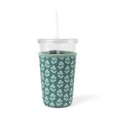 Forget Me Nots Sage Drink Sleeve | Iced Coffee Koozie: Regular