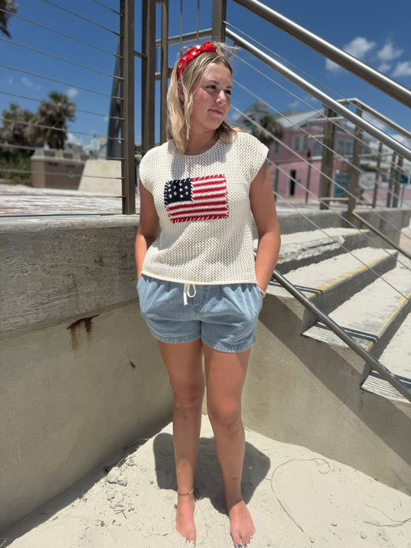 Crochet flag