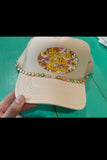 Colorful Floral Trucker Hat Chain