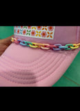 Rainbow Link Trucker Hat Chain