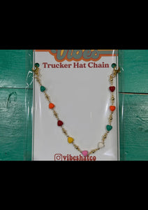 Enamel Heart Trucker Hat Chain