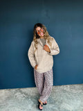 PEYTON PUFFER JACKET- Red and Beige only