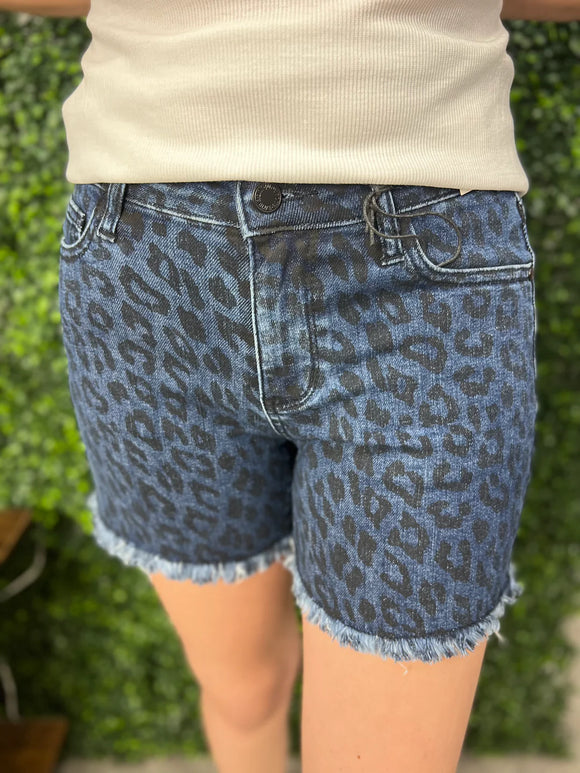 Leopard Judy Blue shorts