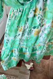 Green floral Dress