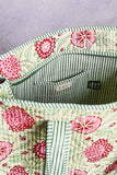Bohemian Bias Tape Detail Roomy Fit Mint Tote Bag: MINT MULTI / One Size